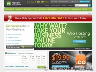 Network Solutions – 新注册.COM等四后缀域名,首年2.95美元