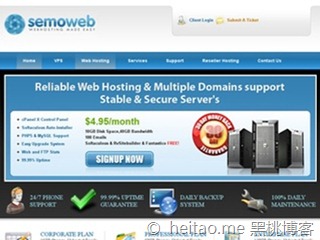 SemoWeb – 大硬盘/大流量/OpenVZ/可以PT/月付5.83美元/佛罗里达