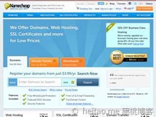 NameCheap–0.99美元域名注册/转移优惠码